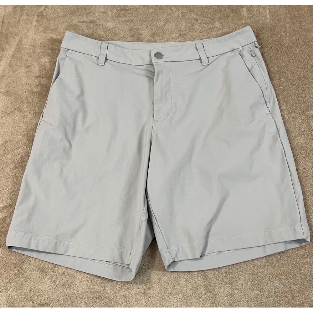Lululemon Commission Classic-Fit Short 9" Men 33 Light Gray Athletic Stretch
